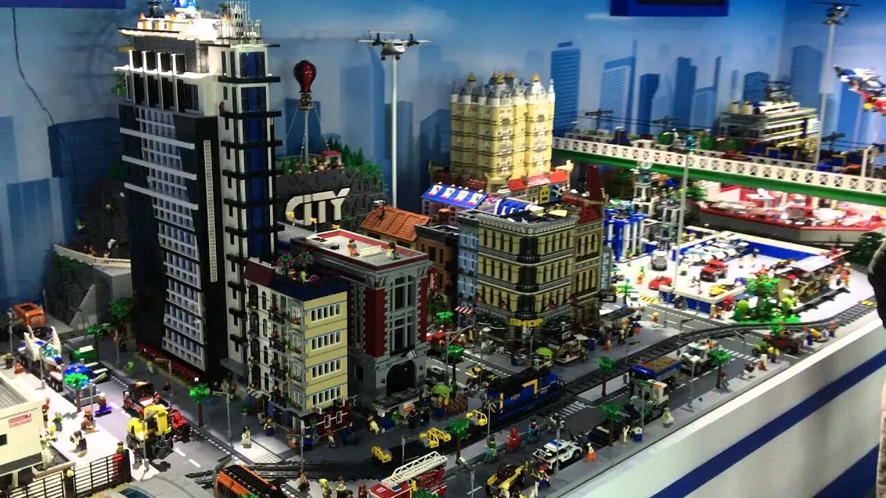 Покажи картинки как выглядит лего город Giant LEGO CITY Diorama 2016 레고 시티 디오라마 영상 - YouTube