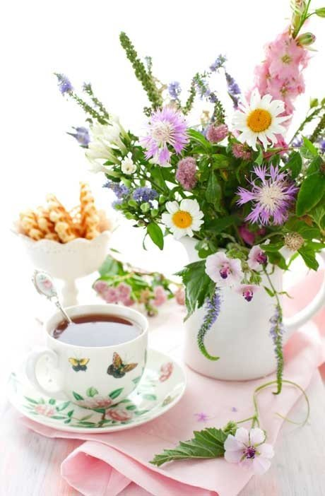 Покажи картинки с добрым утром Sweet Love Flower cottage, Entertaining table settings, Spring breakfast