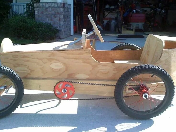 Покажи картинку самоделка Pin on Wood Wooden go kart, Wooden car, Go kart