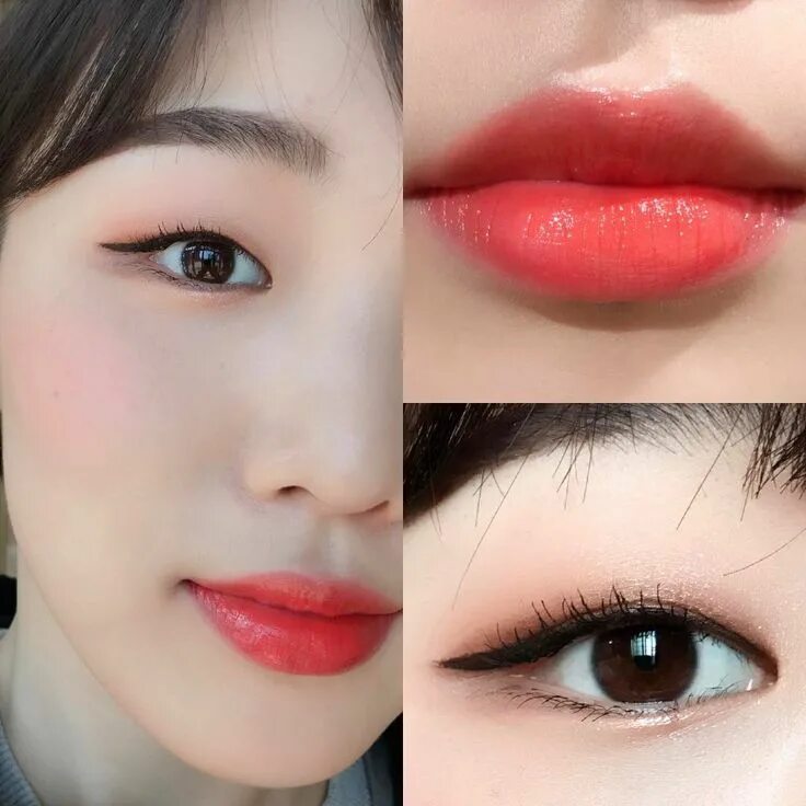 Покажи корейский макияж Korean Make Up Look Korean Eye Make-Up Natural Look Everyday Look I Aki Warinda 