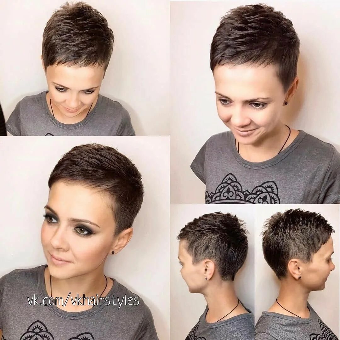 Покажи короткие модные стрижки Модные стрижки и прически 2020 фото ВКонтакте Super short hair, Very short hair,