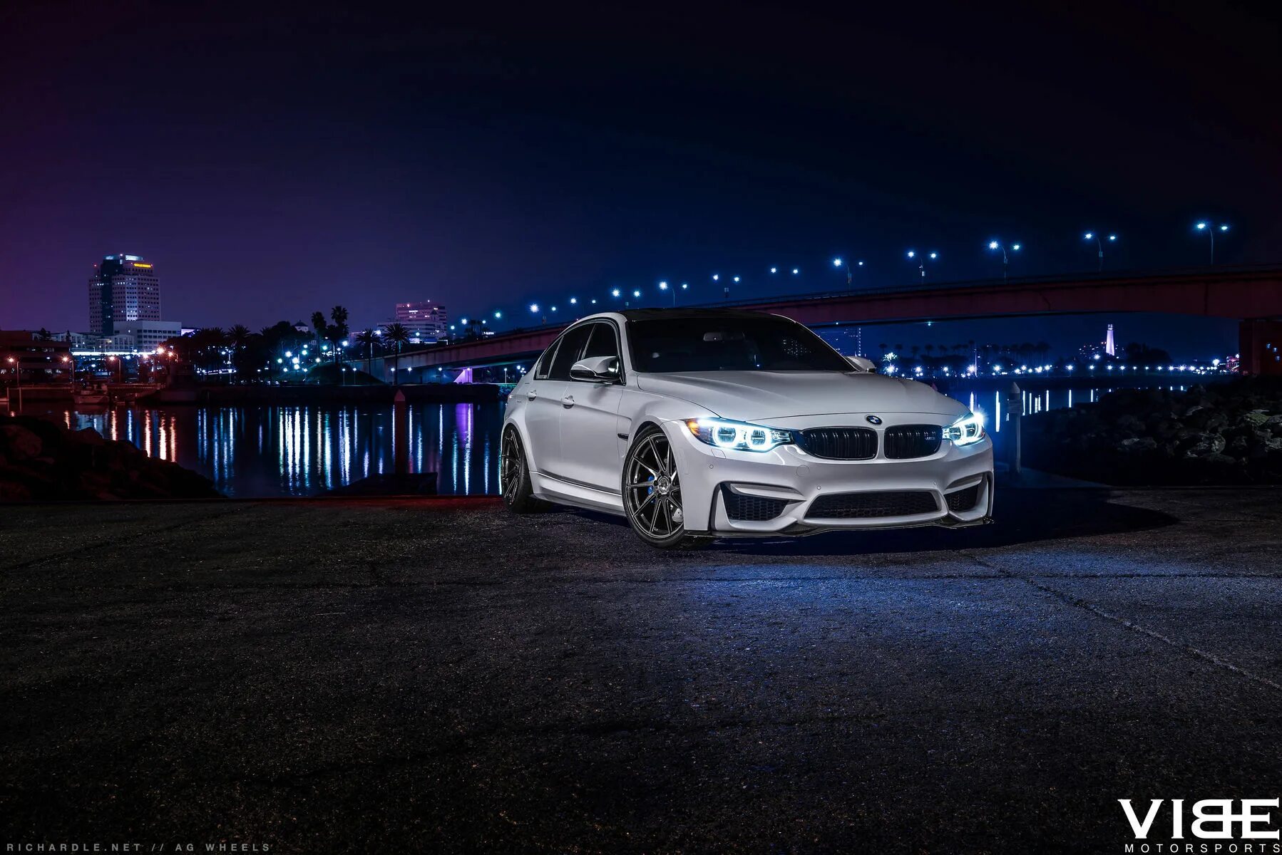 Покажи красивые фото бмв 16 BMW M3 on 20" Avant Garde's - Night Lights