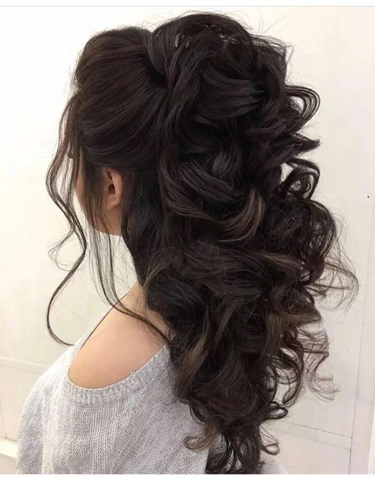 Покажи красивые прически на длинные волосы Fashion and Lifestyle Long hair styles, Wedding hairstyles, Wedding hair inspira