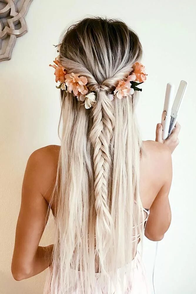 Покажи красивые прически на длинные волосы 60+ Best Bohemian Hairstyles That Turn Heads Hair styles, Fishtail hairstyles, H