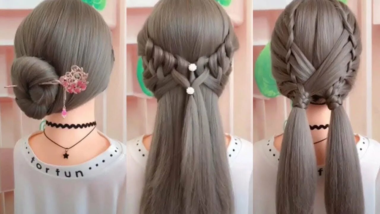 Покажи красивые прически в школу 40 Beautiful Braids and Braided Hairstyles Hairstyles Tutorials Compilation - Yo