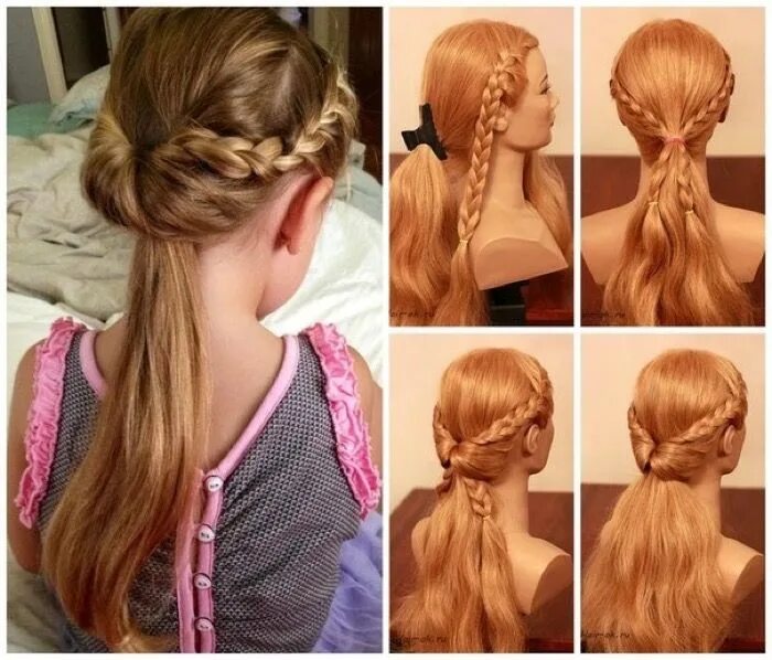 Покажи красивые прически в школу detskie-pricheski-dlya-devochek-na-noviy-god39 Diy hairstyles, Easy hairstyles, 