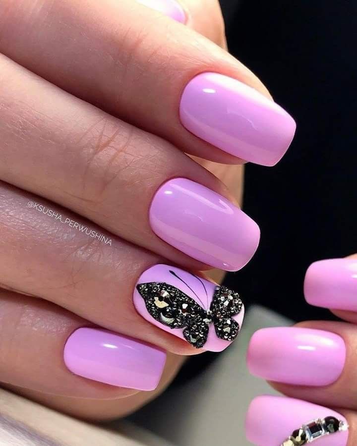 Покажи красивый розовый маникюр Pin by Berkelakkja Debrecen on 000 Simple nails Nail art wedding, Stylish nails,