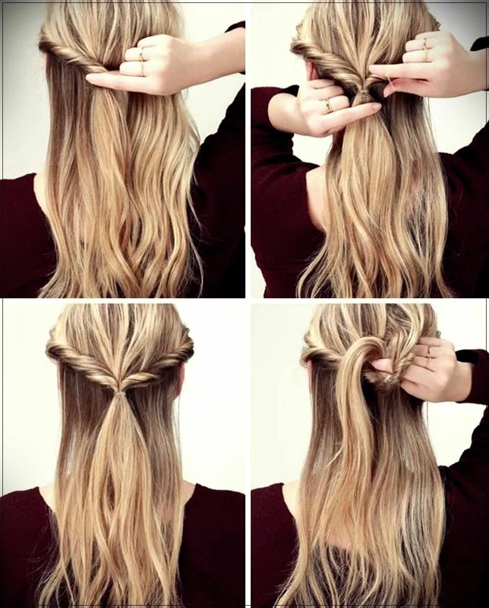 Картинки по запросу легкие прически на длинные волосы Thick hair styles, Bow hai