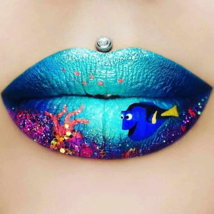 Покажи макияж губ Le lip art poison "Nemo" dans l'océan de Jazmina Daniel. My fav http://to.consum