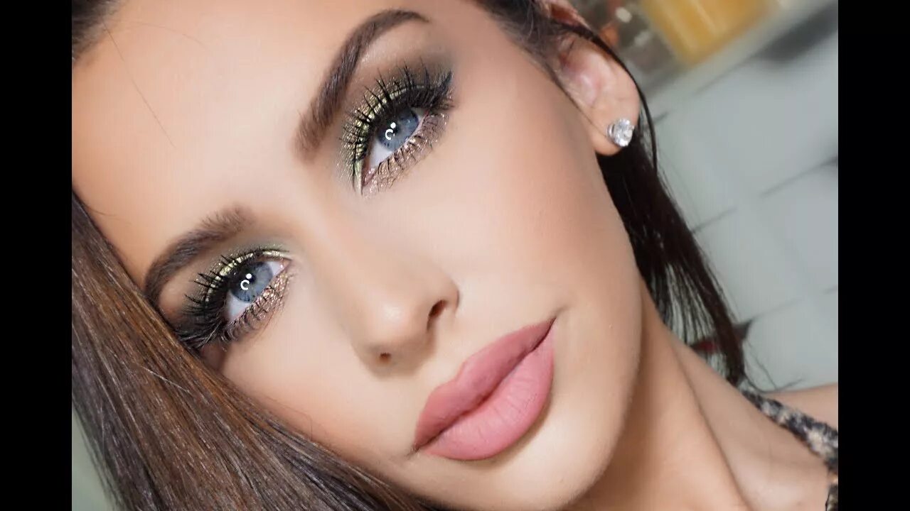 Покажи макияж красивых глаз Emerald Smokey Eye - YouTube