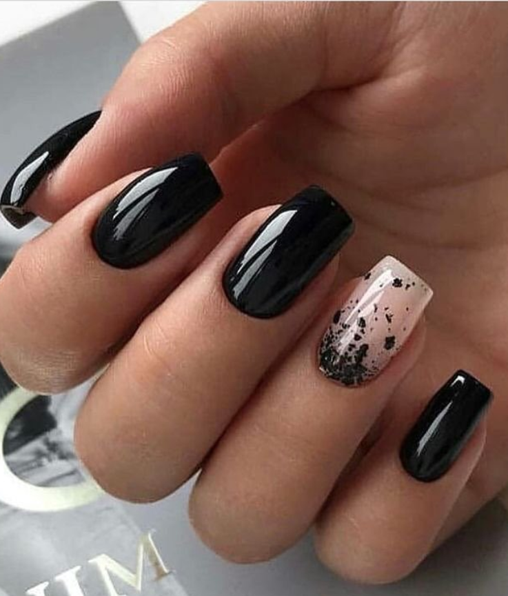 Покажи маникюр черный 110+ Best Natural Short Nails Design For Fall - Page 100 of 116 - Fashionsum Unh