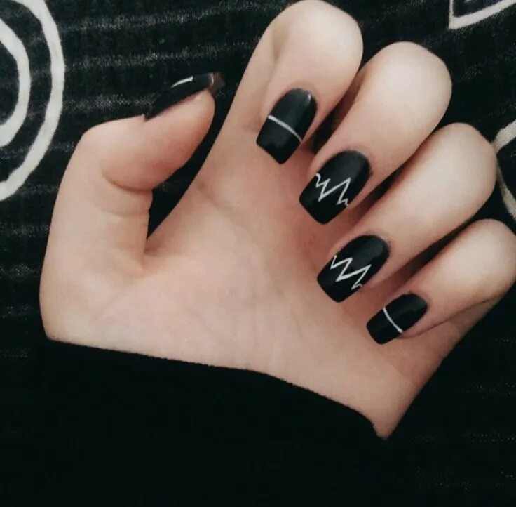 Покажи маникюр черный Pin by Jajhy Fonceca on Nails Black nail art, Black nails, Super nails