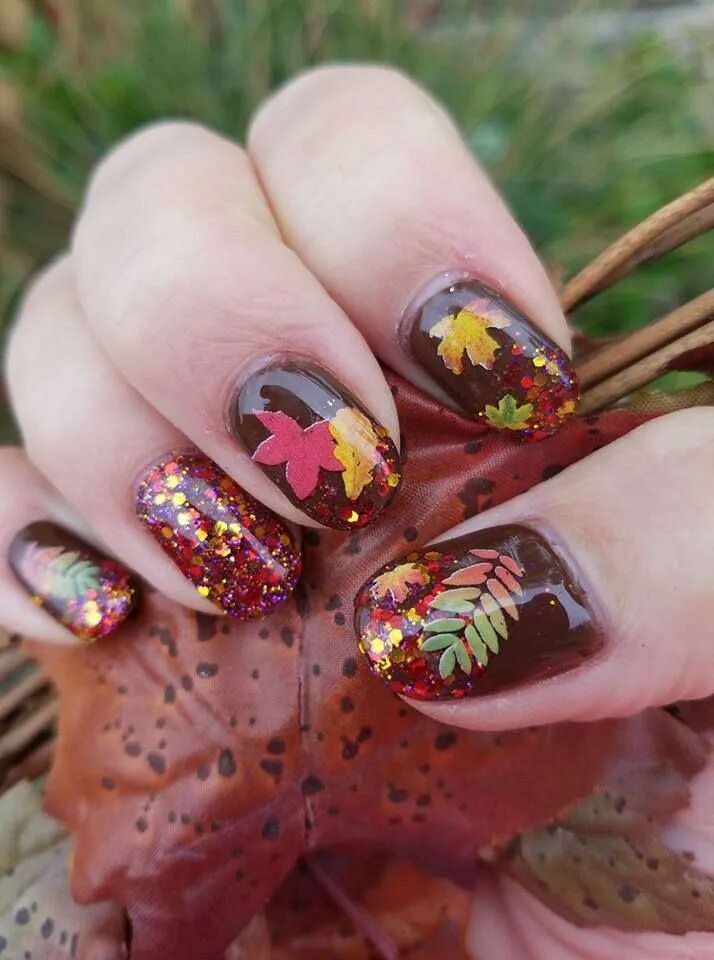 Покажи маникюр на осень Stunning Fall Nail Art Ideas