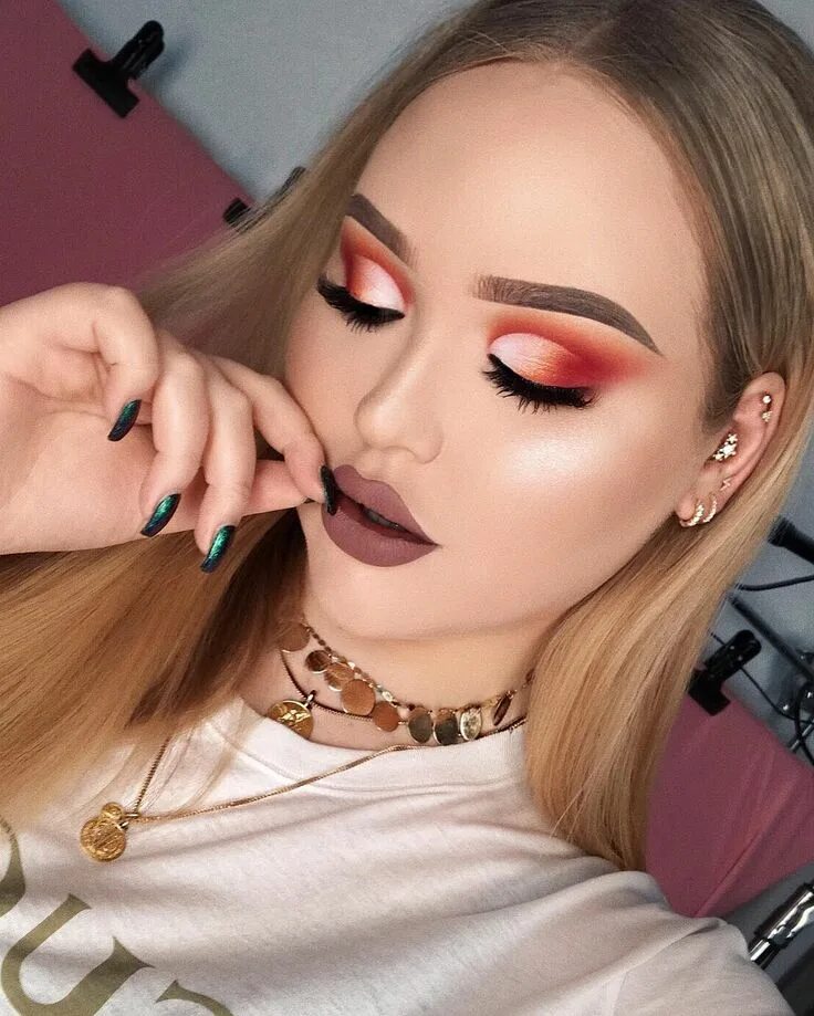 Покажи очень красивый макияж Pin on Maquillaje Nikkie tutorials makeup, Cut crease makeup, Eye makeup