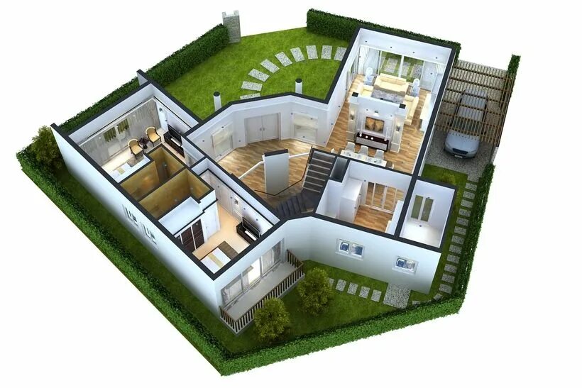 Покажи планировку дома Click for next photo House floor design, Sims house plans, Small house design pl