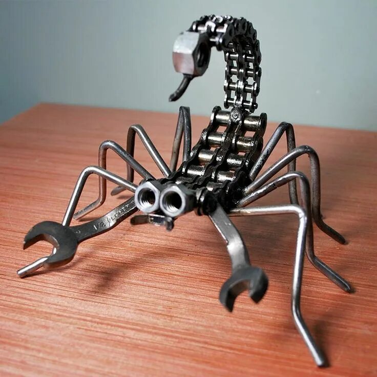 Покажи поделки самоделки Scorpion - Etsy Welding art projects, Scrap metal art, Metal art welded