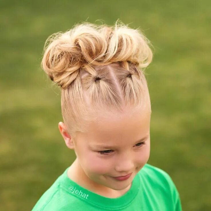 Покажи прически для 5 лет jehat hair - Hallie wanted two flips to a big messy bun, I... Dance hairstyles, 