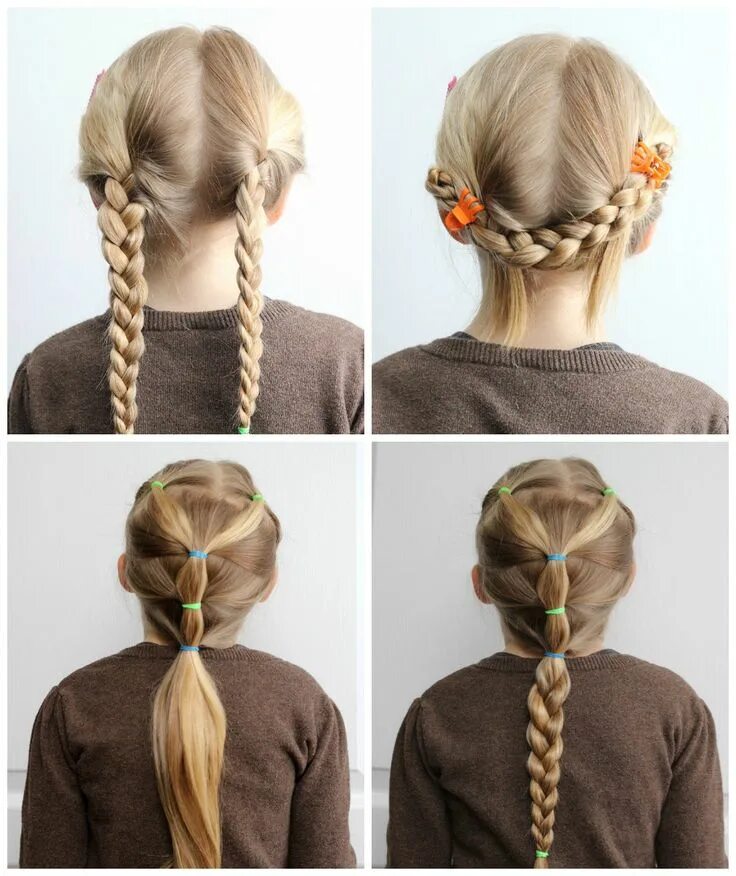 Покажи прически в школу Современные Вечерние Прически Своими Руками + 160 ФОТО Braided hairstyles for we