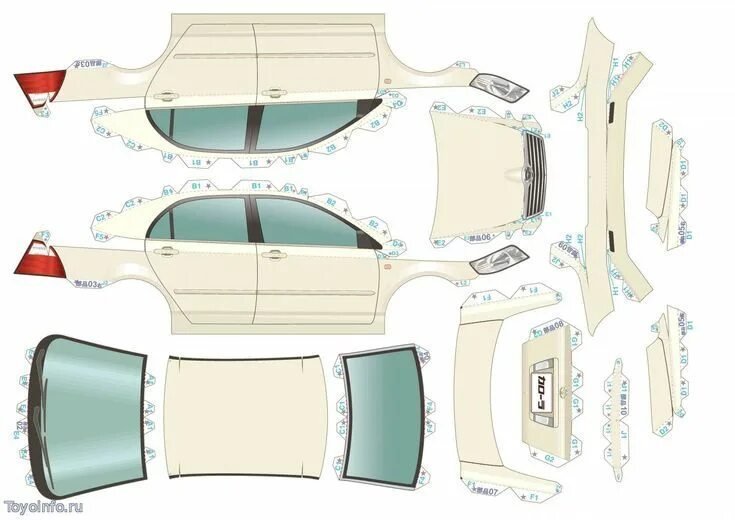 Покажи самоделки из бумаги TOYOTA corolla 2004 papercraft. Бумажные модели, Автомобили, Автомобиль