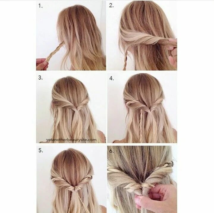 Покажи самые легкие прически Simple elegant hairstyle Medium hair styles, Braided hairstyles tutorials, Hair 