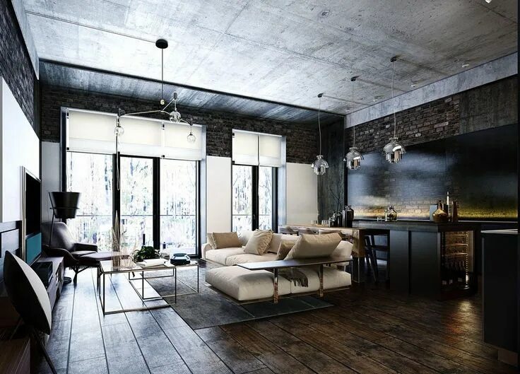 Покажи стиль лофт How To Design Industrial Style Bachelor Pads: 4 Examples Apartment design, Moder