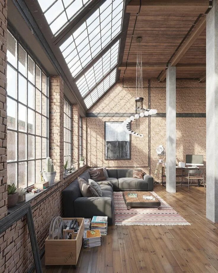 Покажи стиль лофт Product on Instagram: "Industrial Loft by Roman Kolyada. #p_roduct * #product #d