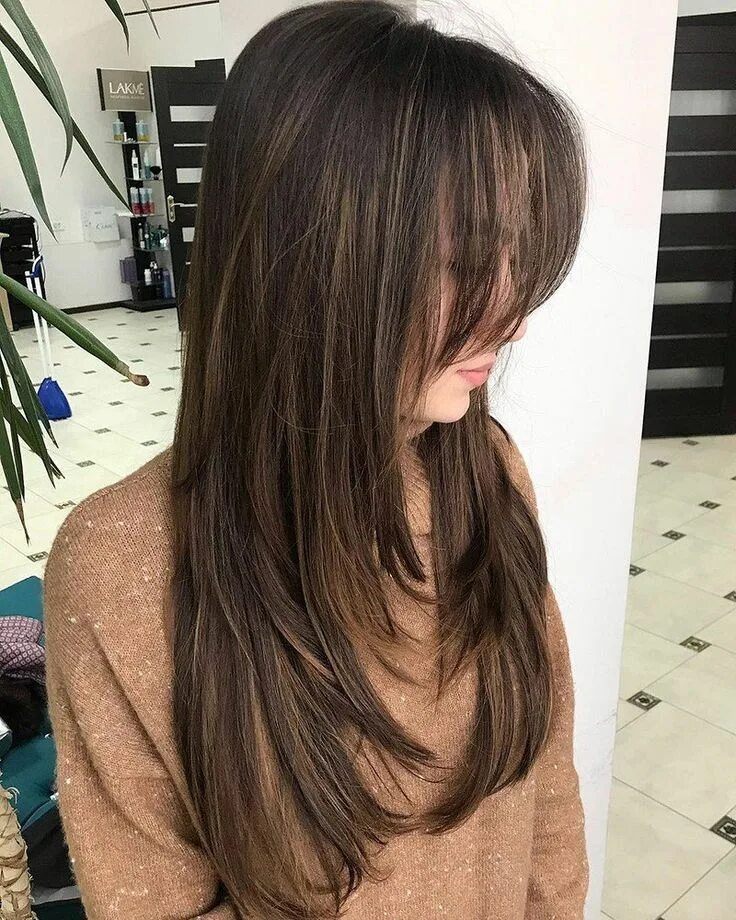 Покажи стрижку каскад на длинные волосы Beautiful long hair Rambut panjang, Potongan rambut panjang, Ide warna rambut