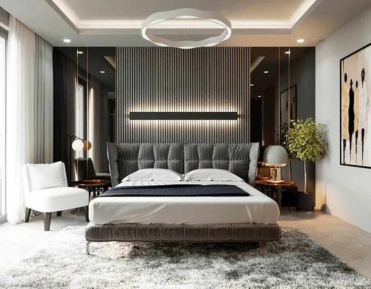 Покажите интерьеры спален new villa concept on Behance Luxurious bedrooms, Bedroom design, Luxury bedroom 