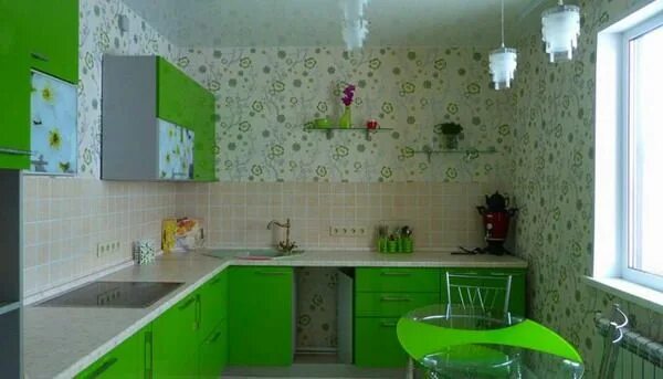 Поклеить кухню фото Wallpaper trends for small kitchen Обои для кухни, Дизайн кухни, Стили декора дл