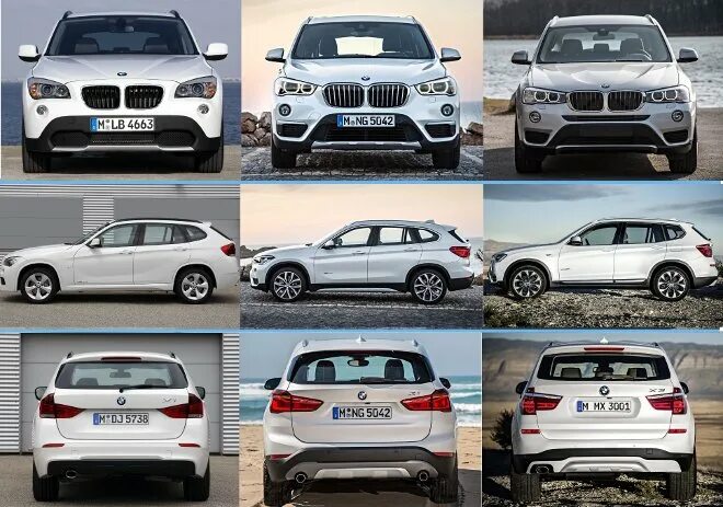 Поколения бмв х5 по годам с фото BMW X1 F48 - характеристика - видео - фото