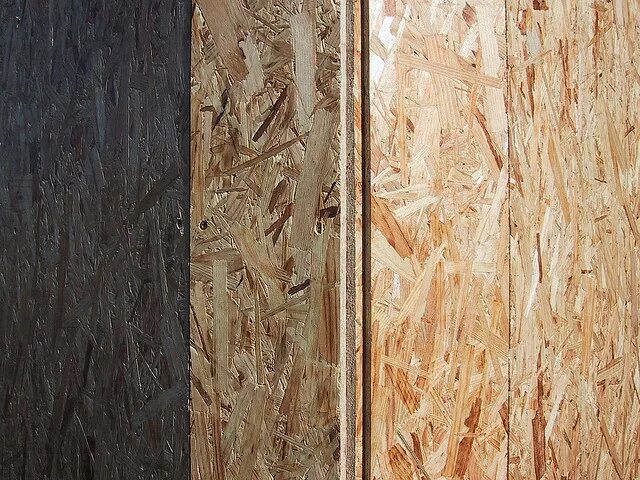 Покрашенная осб плита фото OSB - Oriented Strand Board for Modern Home Flooring