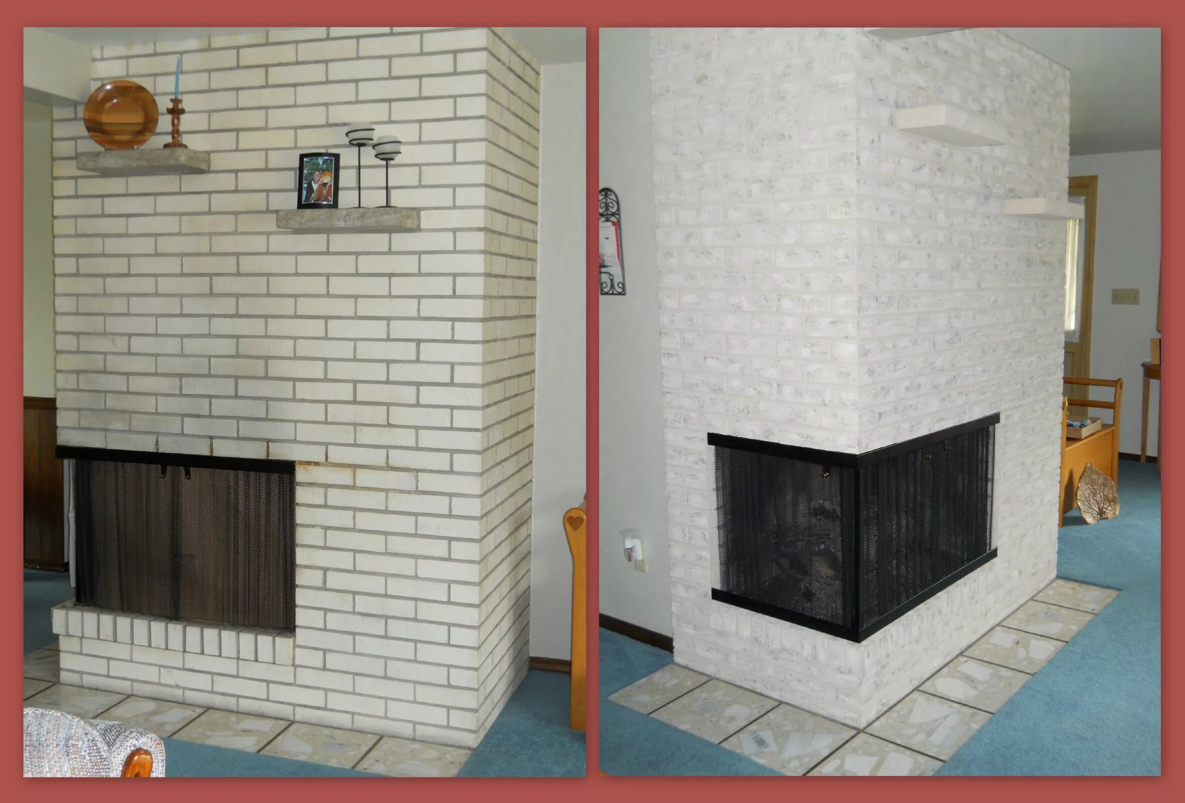 Покрашенная печь из кирпича фото How to Remove Paint from Fireplace Brick Brick Anew Painted brick fireplaces, Br