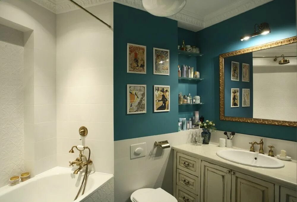 Покрашенная ванная комната фото Tiny shower room suggestions to enhance your tiny room. Although with a tiny siz