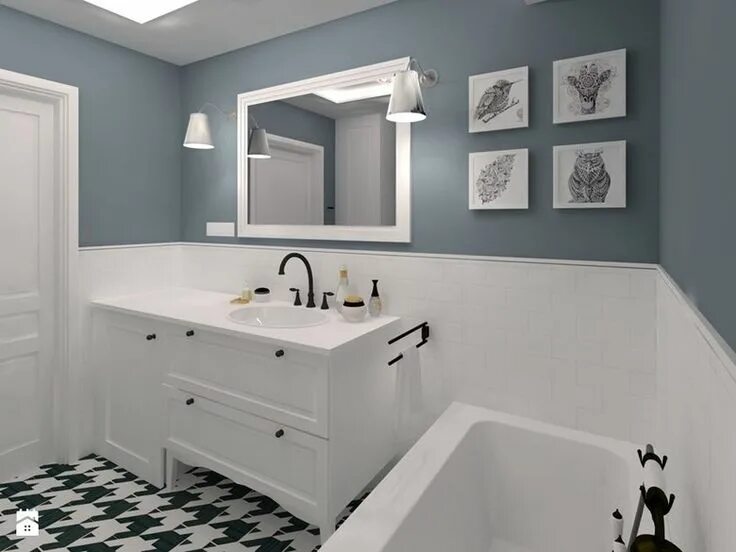 Покрашенная ванная комната фото Bathroom remodel cost, Small bathroom makeover, Bathroom interior