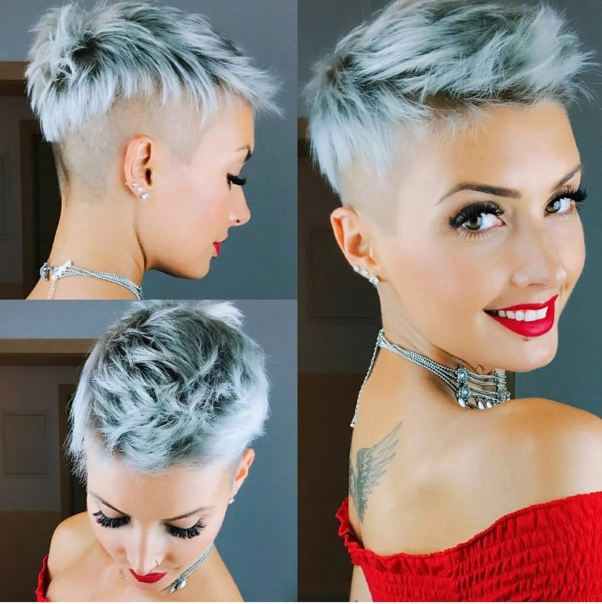 Покрашенные короткие женские стрижки Pin on hair Super short hair, Short hair haircuts, Edgy hair