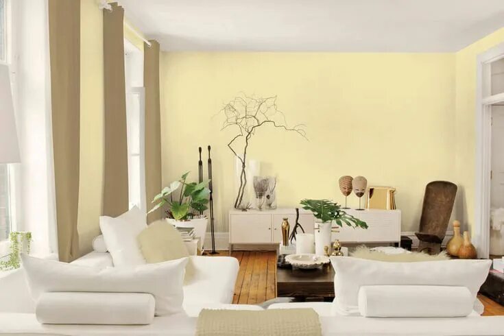 Покрашенные обои в интерьере 10 Tips For Most Used Interior Wall Paint Colors Living room color schemes, Room