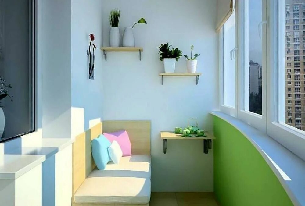 Покрасить балкон внутри фото Мебель для балкона и лоджии на заказ в Уфе Студия мебели "АКЦЕНТ"