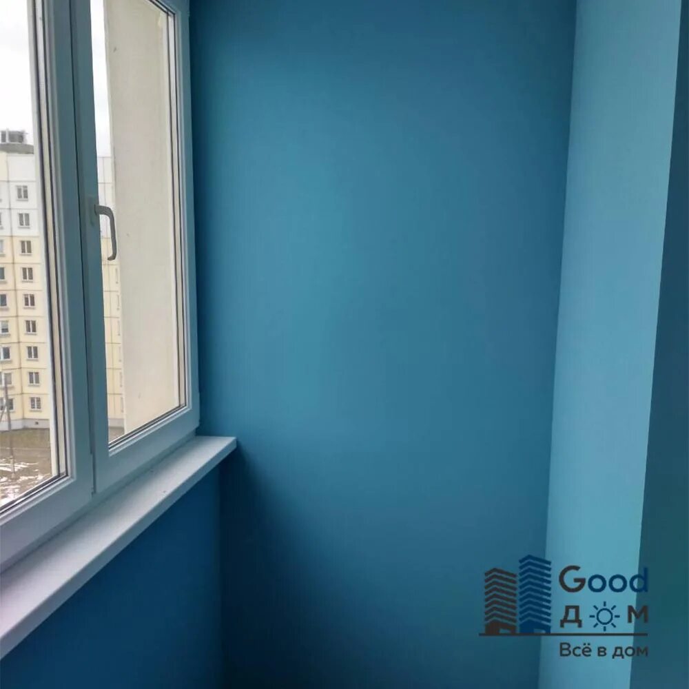 Покрасить балкон внутри фото Отделка балкона гипсокартоном - вызов мастера в Москве