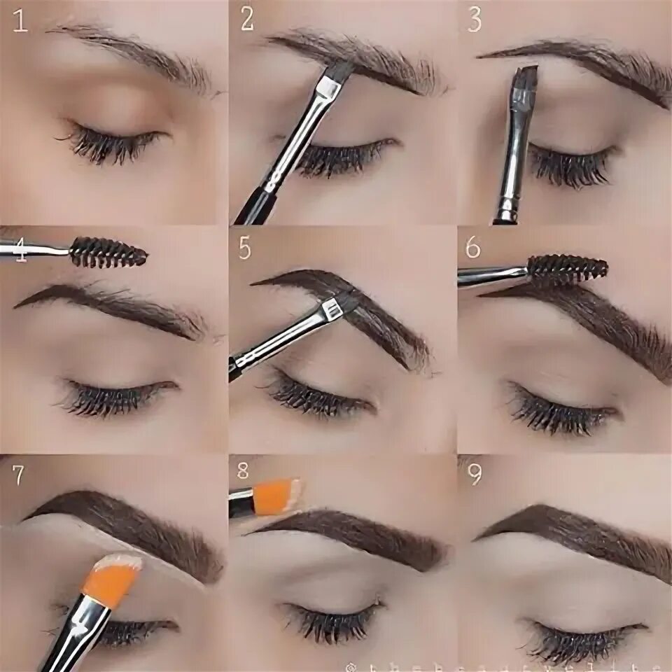 Покрасить брови в домашних условиях фото Step by Step Anastasia Eyebrows Tutorial