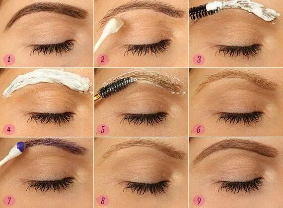 Покрасить брови в домашних условиях фото How to Color Eyebrows - Eyebrow Makeup Techniques