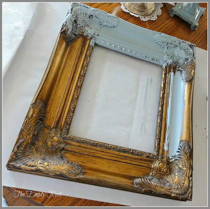 Покрасить деревянную рамку для фото more CHALK PAINT ™ magic Painting mirror frames, Painted picture frames, Paintin