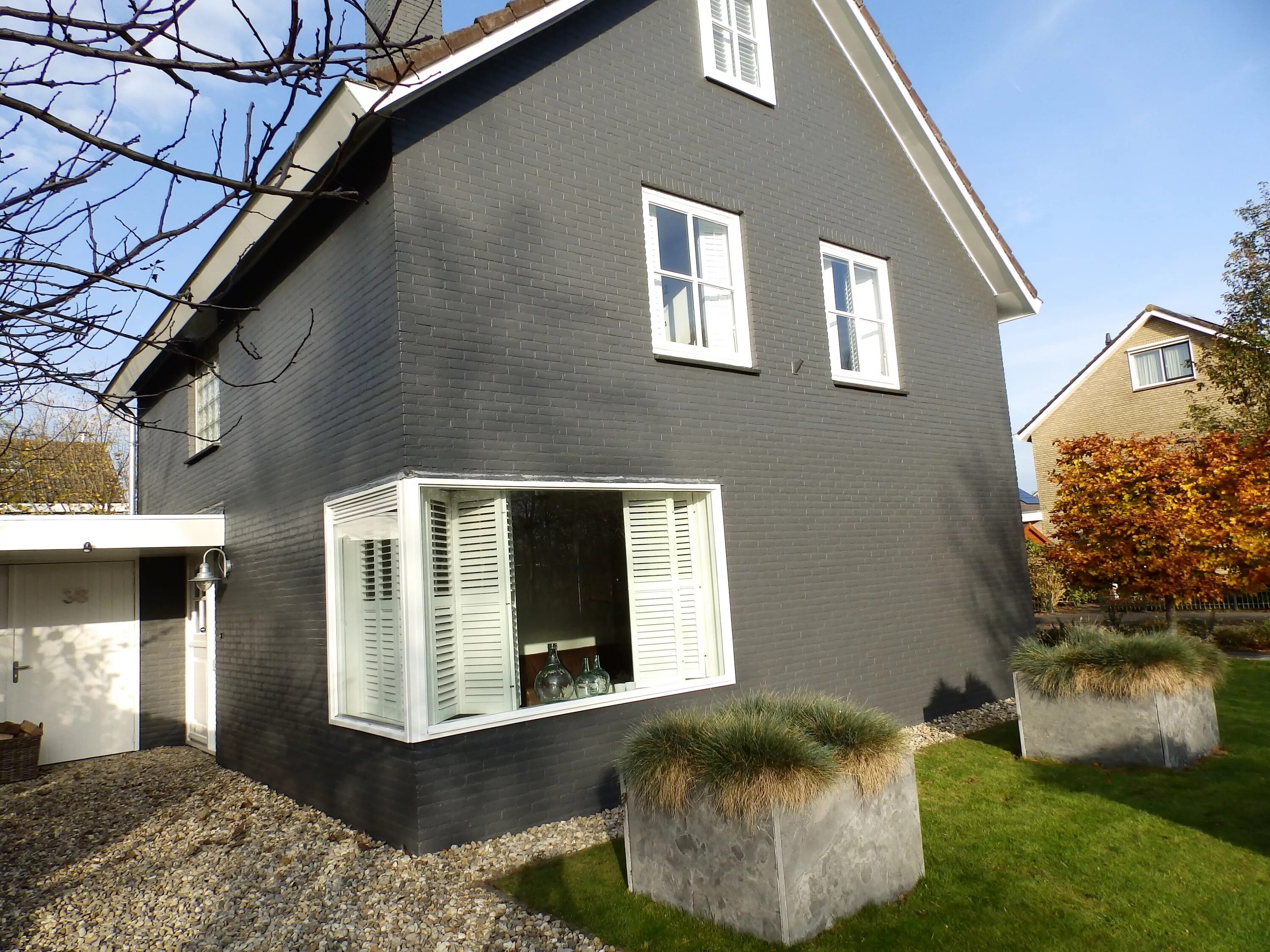 Покрасить кирпичный дом снаружи дизайн фото Het resultaat Buitenkant huis, Huis buitenkant, Buitenkant huis verven