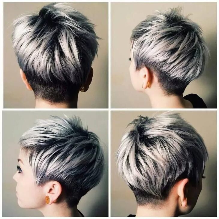 Покрасить короткие волосы фото Очень короткие и ультракороткие женские стрижки Short hair styles, Short hair cu