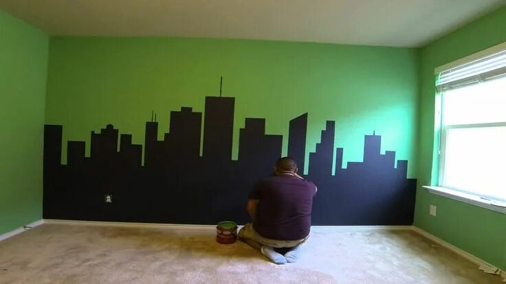 Покрасить стены на обоях фото santabarbaradesignhouseandgardens.com Ninja turtle bedroom, Ninja turtle room, T