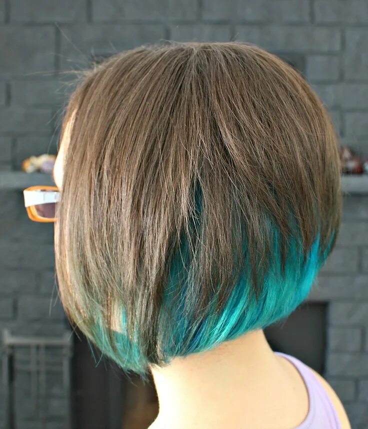 Покрасить стрижку каре Dans le Lakehouse : Two Years of Turquoise Dip Dyed Hair, Rainbow Hair FAQ, Plus