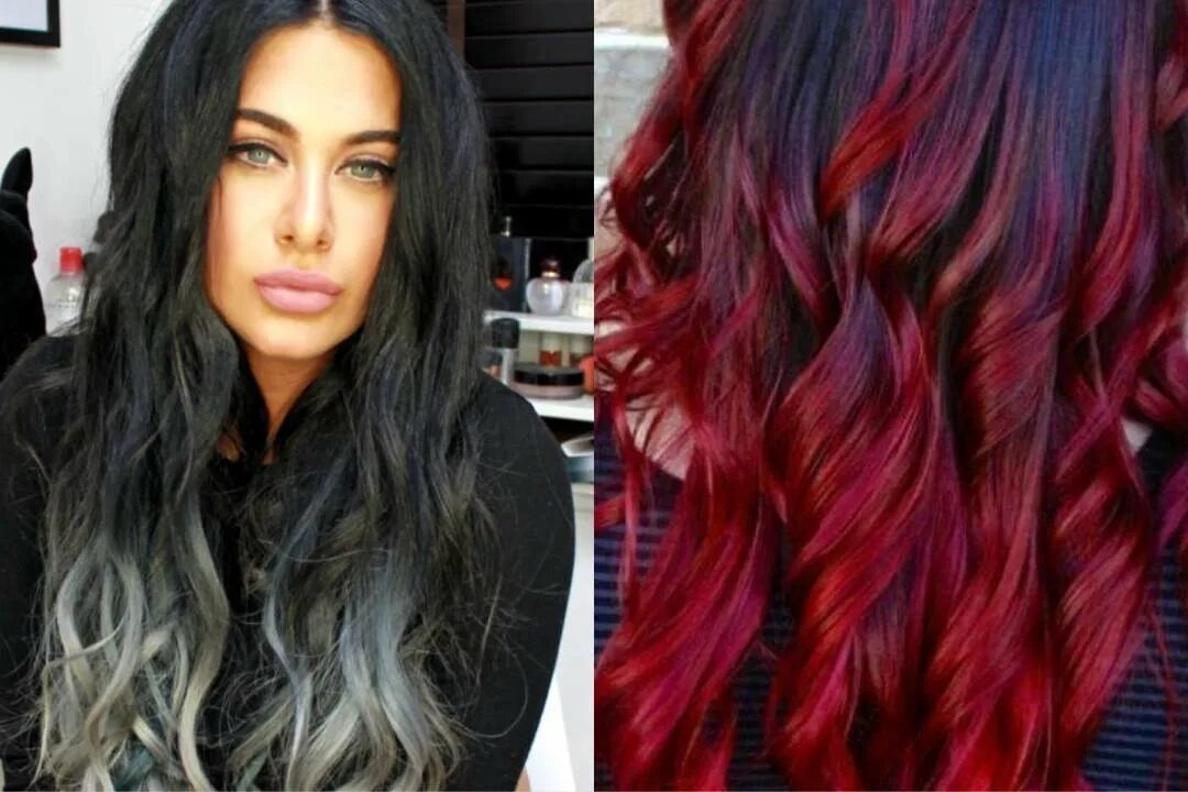 Покрасить темные волосы фото Ombre Hair coloring: features, performance technique (53 photos)