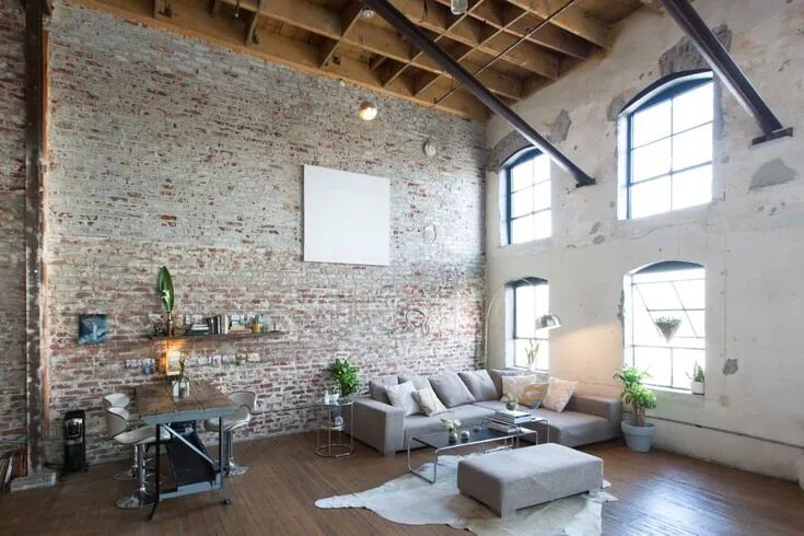 Покрасить в стиле лофт Amber & Ryan’s "Make It Work" Loft Brick loft, Amazing apartments, Apartment des