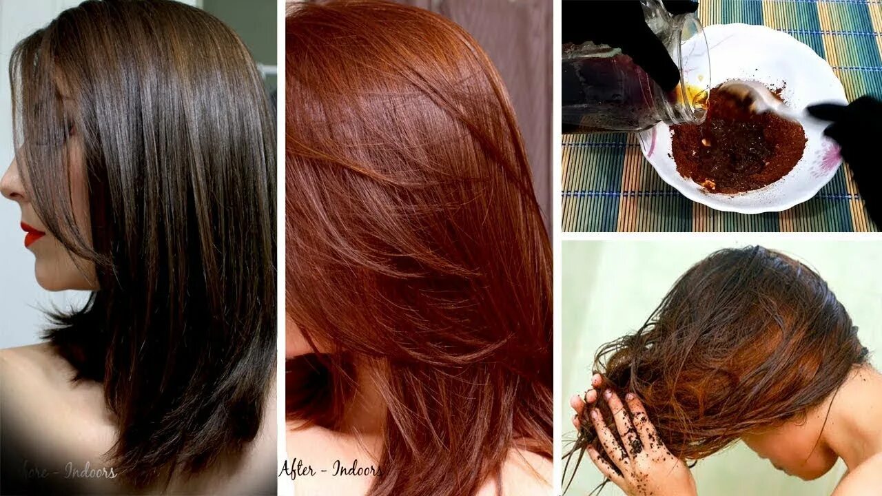 Покрасить волосы кофе фото BEST WAY TO APPLY HENNA/MEHEHDI DIY BLACK TO BROWN HAIR GET SILKY SHINE HAIR IN 