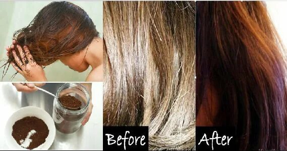 Покрасить волосы кофе фото How to instantly color your hair with only coffee - Step by Step Tutorial Natura