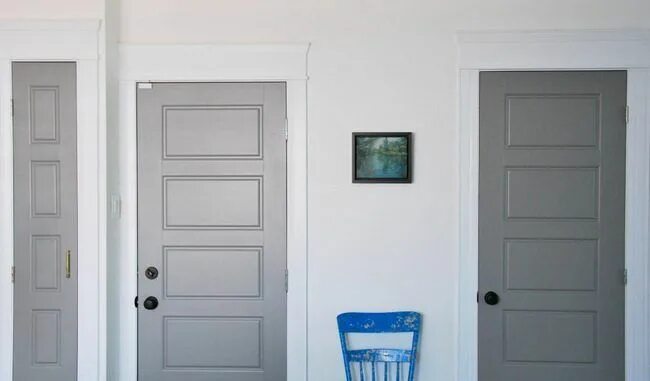 Покраска дверей фото Painting Gray Interior Doors: How I Did It - the sweetest digs Puertas interiore